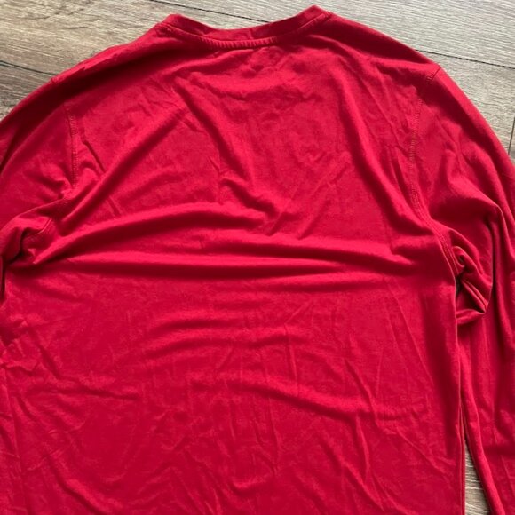 Cuddl Duds Red Long Sleeve Stretch Crew Neck Shirt Size Large - Picture 7 of 12